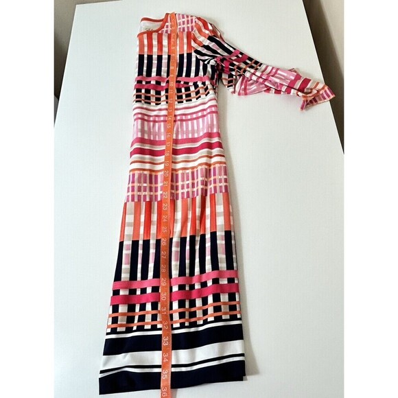 Eliza J Sz 4 Geometric Striped Shift Dress Colorful Stretch Career Spring Event - Picture 10 of 10
